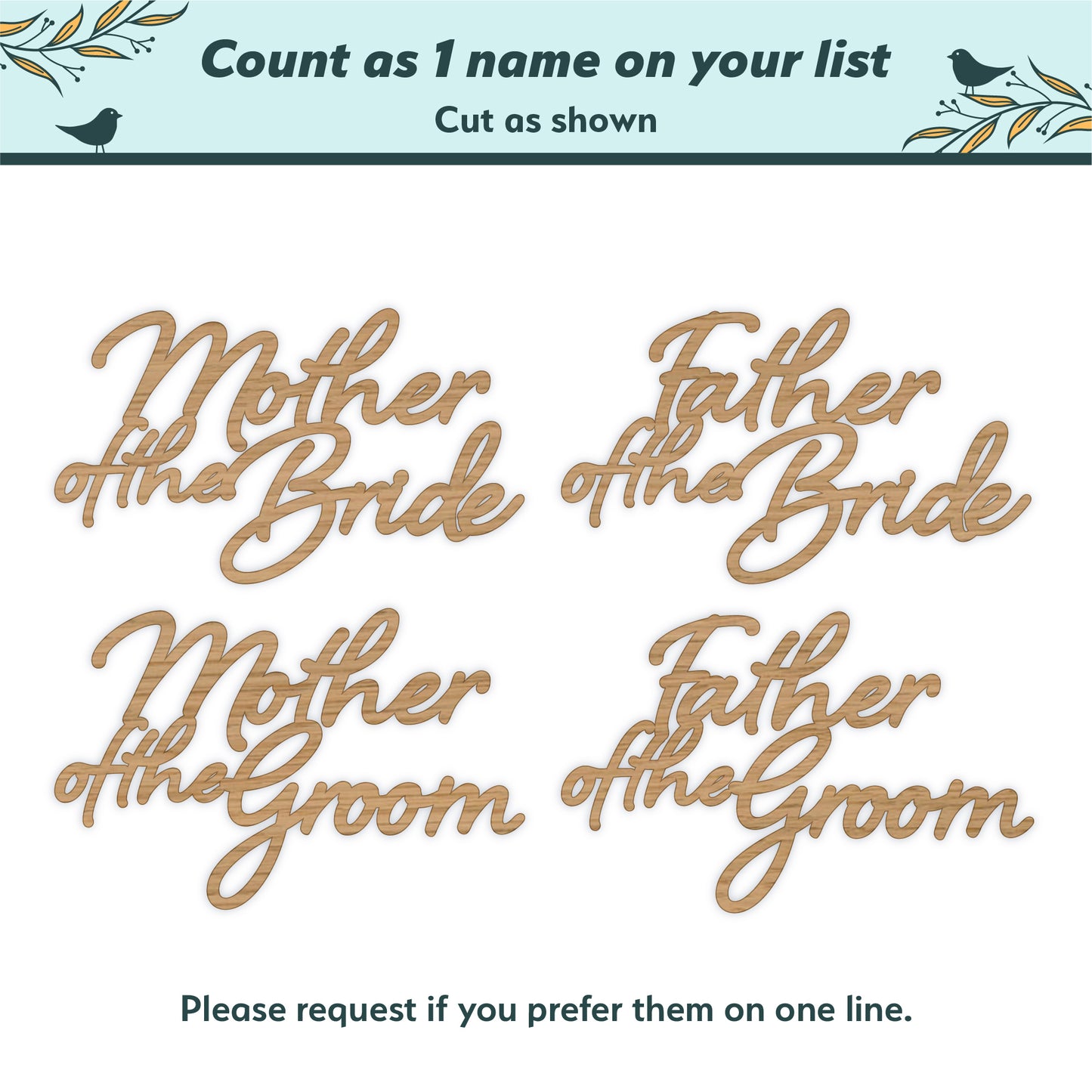 Personalised Wooden Lettering Place Names