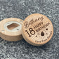 Engraved Happy Birthday Wooden Magnetic Bottle Opener Cupcake