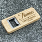 Personalised Groomsman Engraved Wooden Rectangle Bottle Opener for Best man, Usher, Groomsman, and more