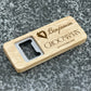 Personalised Groomsman Engraved Wooden Rectangle Bottle Opener for Best man, Usher, Groomsman, and more