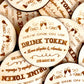 Personalised Drink Tokens for events/wedding