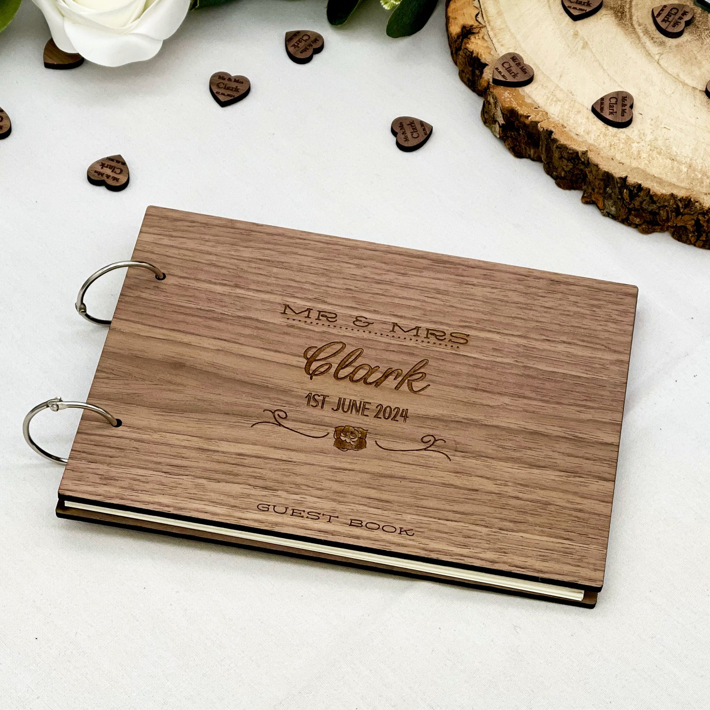 Personalised Wooden Guest Book 2