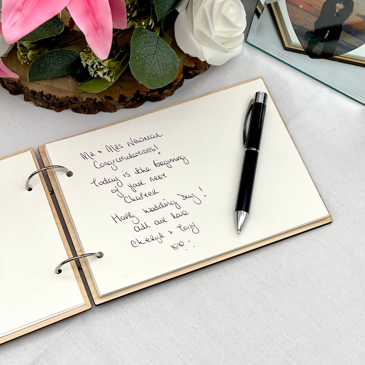 Personalised Wooden Guest Book 2