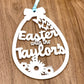Personalised Hanging Easter Family Decoration
