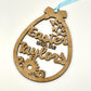 Personalised Hanging Easter Family Decoration