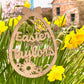 Personalised Hanging Easter Family Decoration