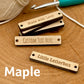 Custom Wood Clothing Tag Button for Crochet/Knitting