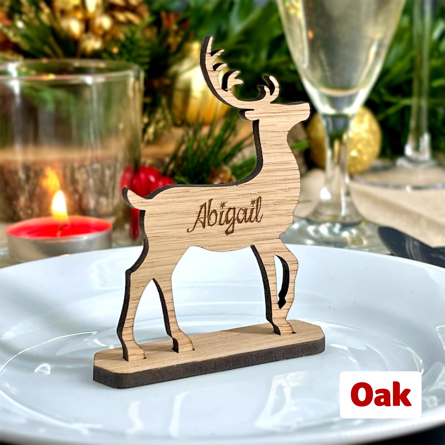 Personalised Christmas Reindeer Table Names