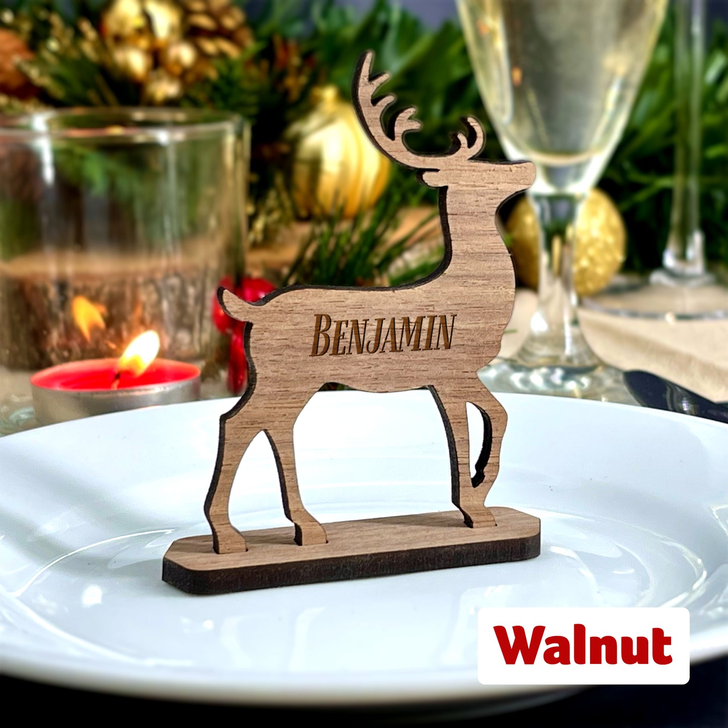 Personalised Christmas Reindeer Table Names