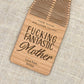 Wooden Wine Bottle Tag - F***ing Fantastic Mother