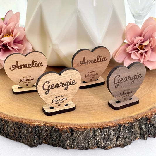 wedding table names in different woods