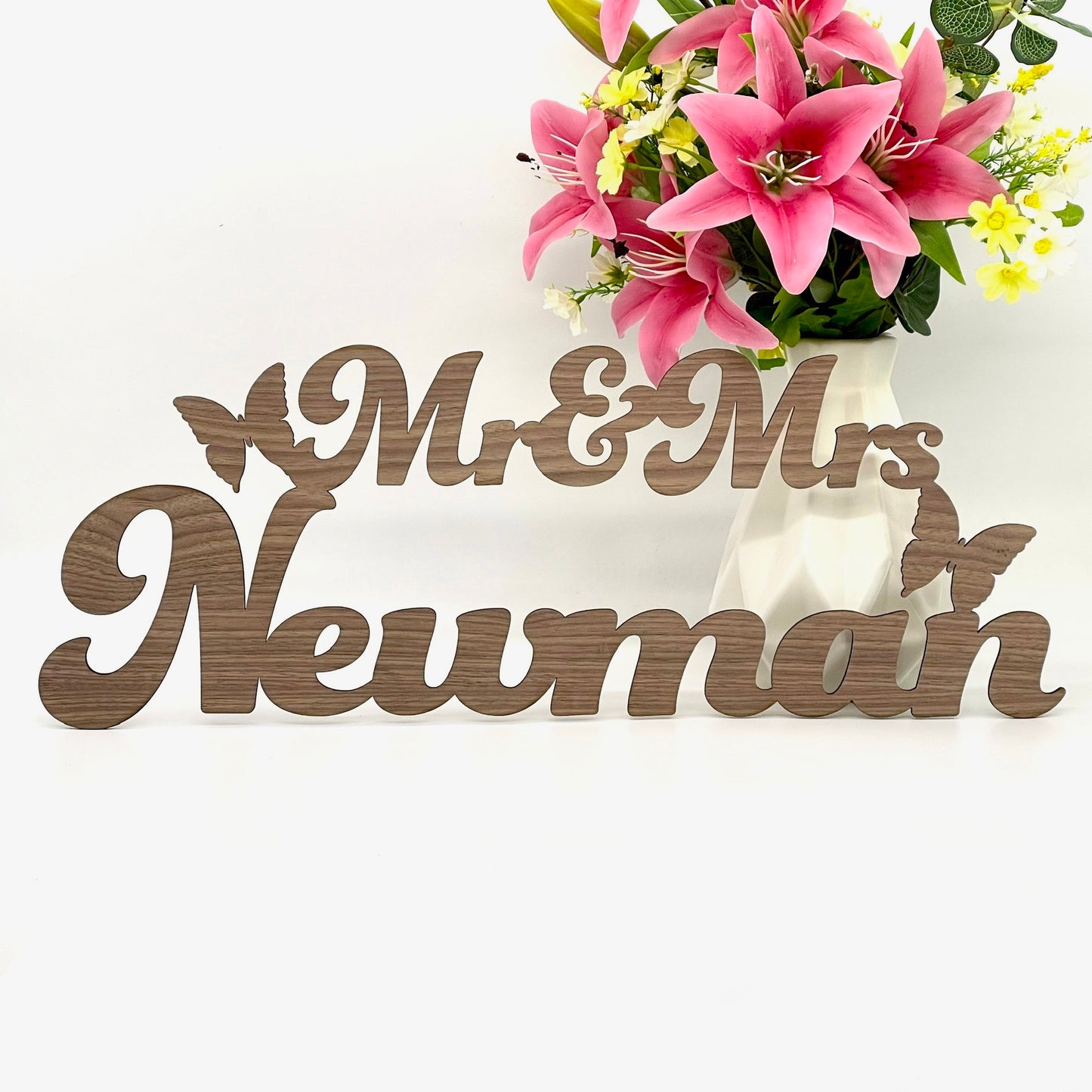 Personalised Large Wedding Calligraphy Sign