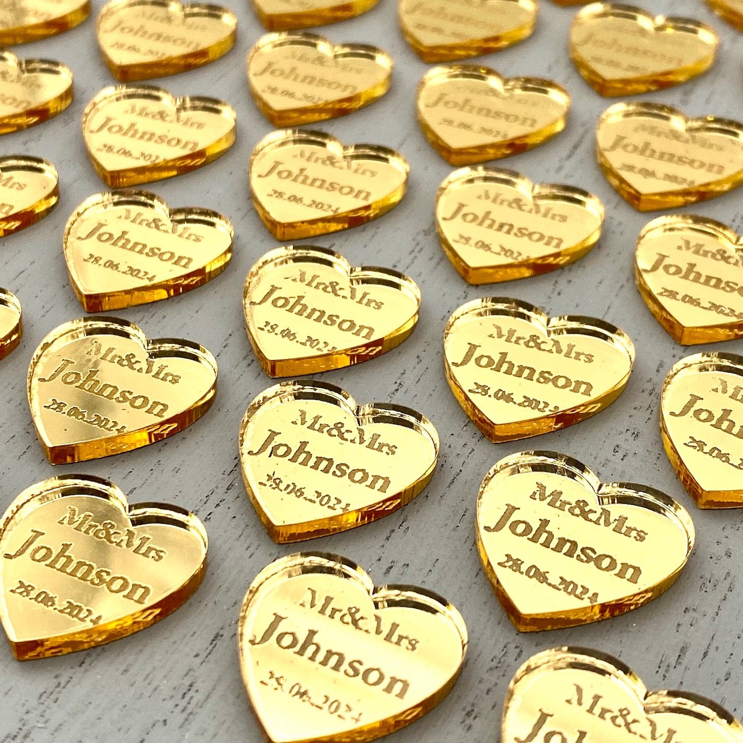 Personalised Wedding Love Heart Table Decoration Confetti