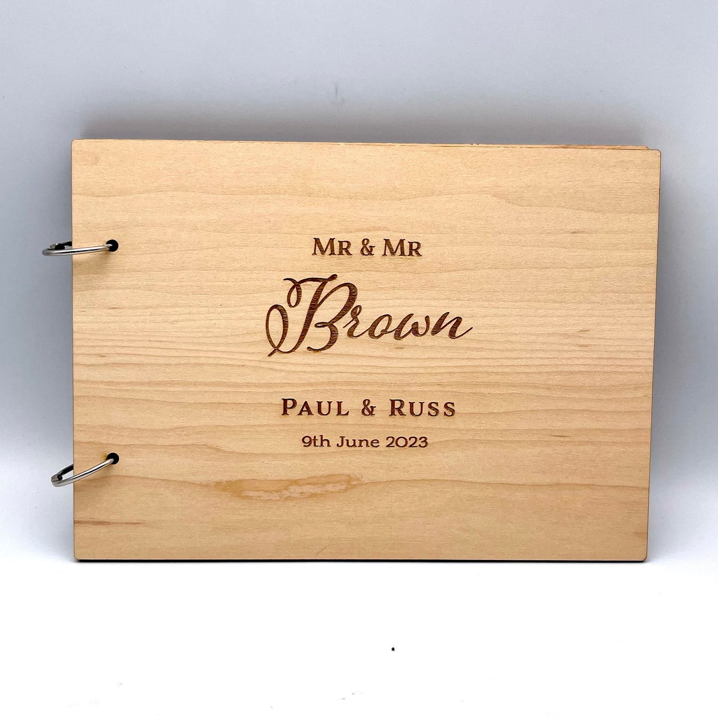 Personalised Wooden Guest Book